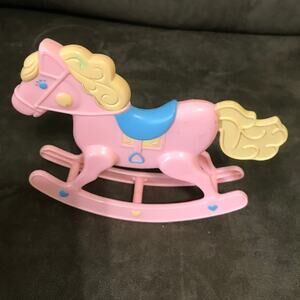 Vintage 1984 Mattel Rocking Horse Pink
